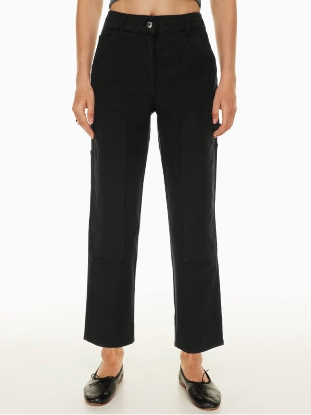 Wilfred Black Cargo Straight-Leg Pants - Picture 3 of 6